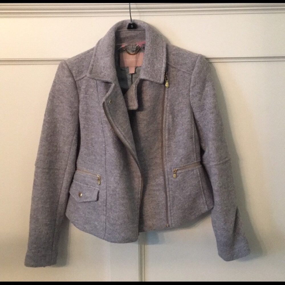 Banana Republic wool moto coat